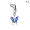 Faux Fake Belly Ring Butterfly Fake Belly Piercing Clip On Umbilical Navel Belly Button Cartilage Clip On Earrings Body Jewelry