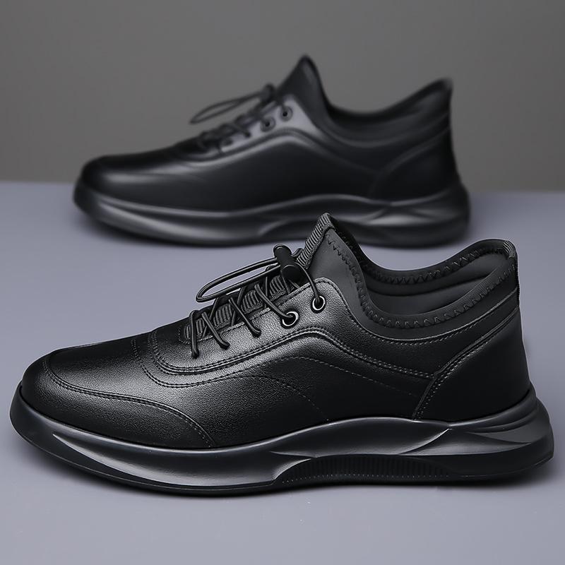 Высококачественная брендовая мужская кожаная повседневная обувь Оксфордские туфли на толстой подошве Износостойкая нескользящая мужская походная обувь для отдыха на открытом воздухе