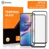 AMORUS 2 шт. Защитное стекло для экрана из закаленного стекла с полной клейкой основой, устойчивое к взрывам, с вторичной закалкой, для OnePlus Nord 2 5G