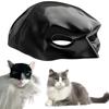 Bat Cat Avenger Mask Creative Black Cat Bat Mask Handmade Cat Face Mask Decorative Half Face Pet Mask for Halloween Cosplay