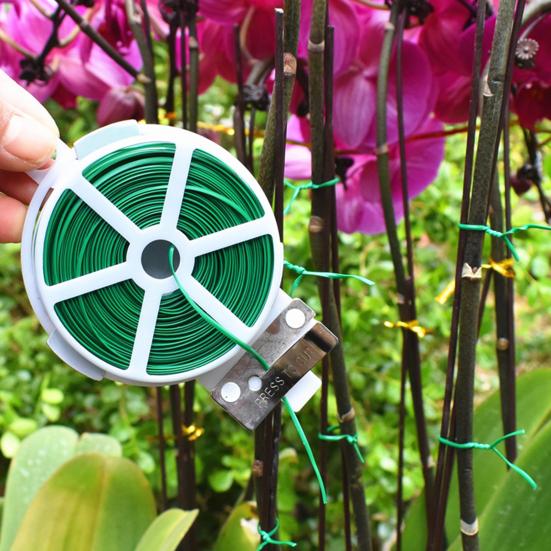 Цветочная скрутка Высокая прочность Огнестойкая Железная проволока Садовые кабельные стяжки Лента-петля для силового провода для дома KTY