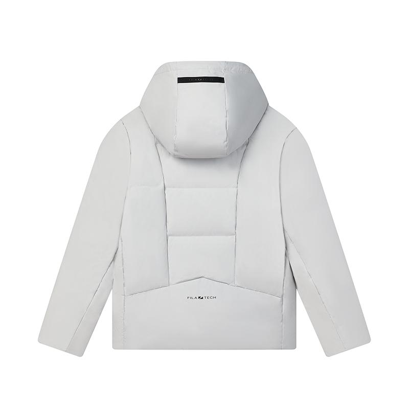 Fila Оригинальная модная универсальная повседневная простая удобная теплая пуховая куртка мужская верхняя одежда Void-Grey F71M449901F-GY