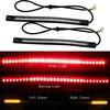 Flexible Motorcycle License Light Tail Plate LED Stop Brake Turn Signal Lamp