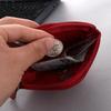 1PC Compact Women Men Short Card Holder Wallet Felt Change Pouch Portable Zipper Coin Purse