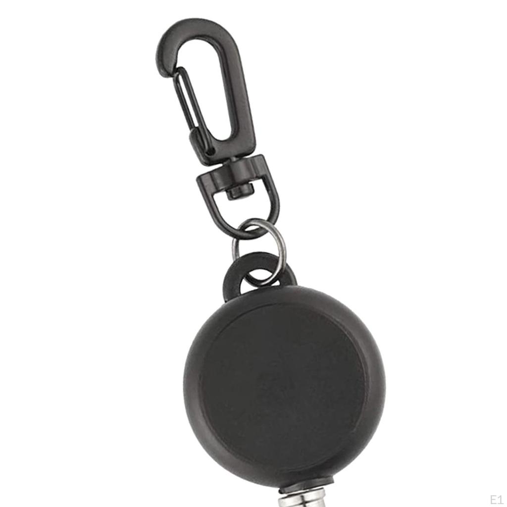 Выдвижной брелок-карабин, держатель идентификационного бейджа, пряжка, шнур, катушка, ключ для