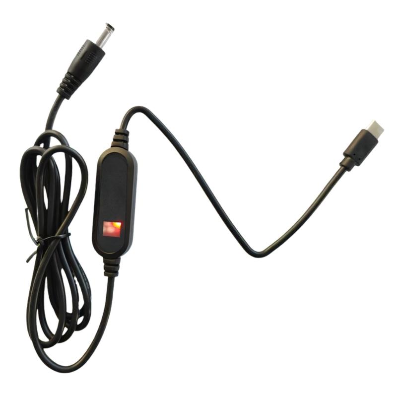 Кабель-преобразователь USB 12В 12Вт с выключателями, пластиковая текстура, подходит для светодиодного освещения, роутера, динамика, устройства