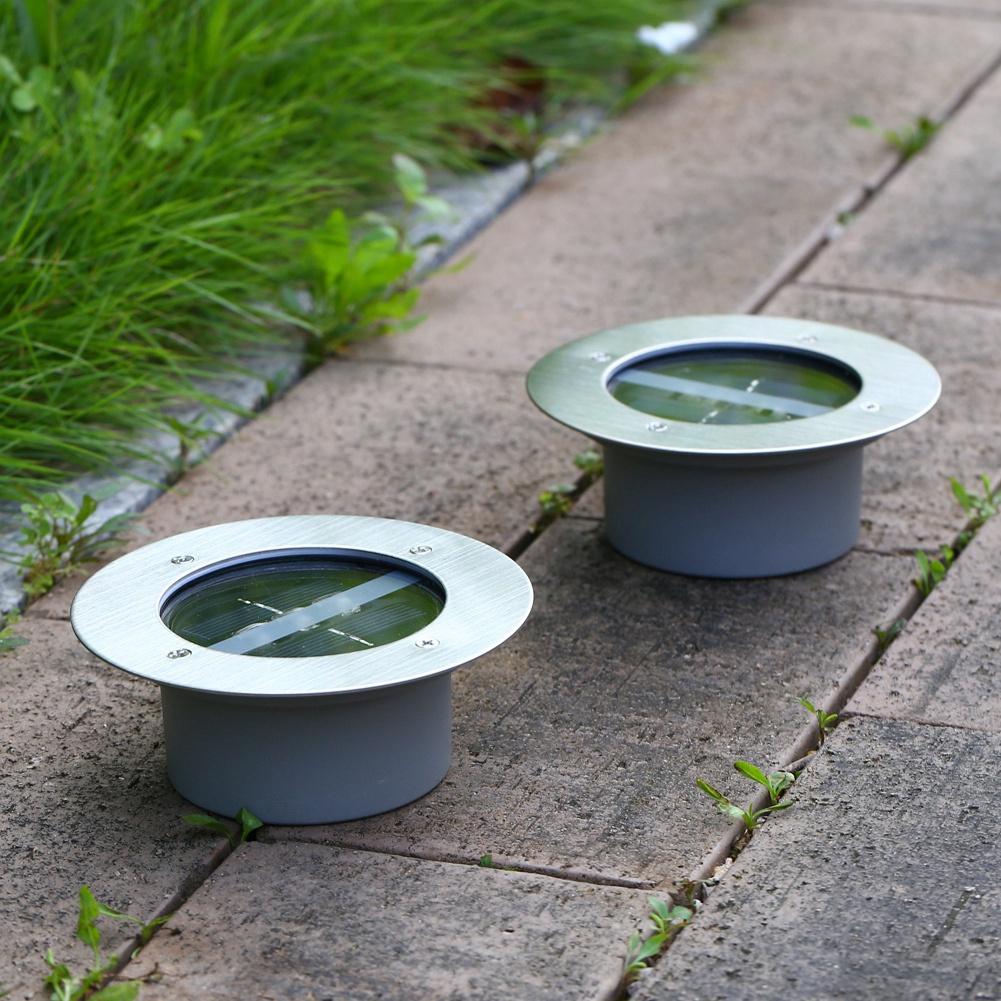 Светодиодный солнечный подземный светильник для сада, настила, освещение