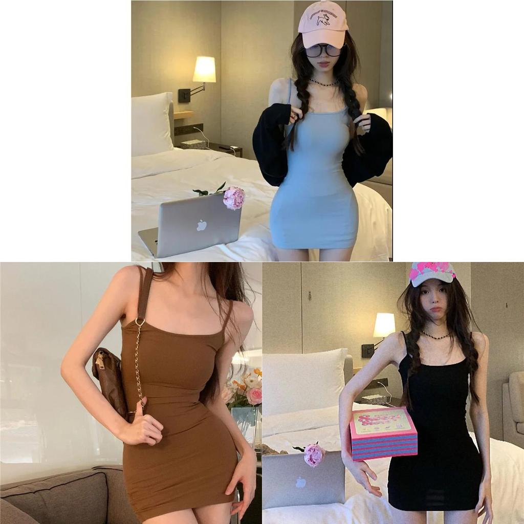 Classic Black Sleeveless A Line Dress With High Waist For Summer Fashion