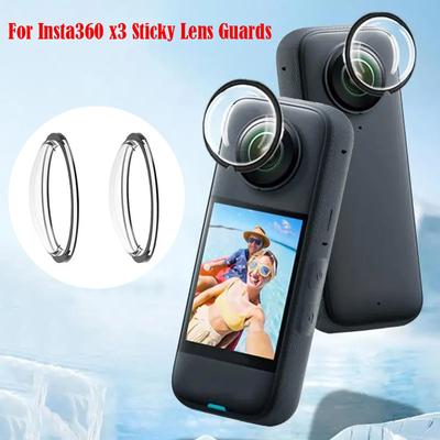 Для insta360 X3 Sticky Lens Guards Двойные крышки для объектива Insta 360X3 Lens Protector Аксессуар для Insta 360 X3 Lens Protectors