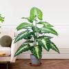 Для 60-107см Искусственные цветы Калла Лилия Лист подковы Лист черепахи Лист рыси Искусственное растение Декоративное Праздничное украшение для дома