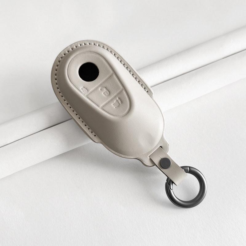 Mercedes-Benz Genuine Leather Key Case for GLC, Class A, S, C200, E300 Models