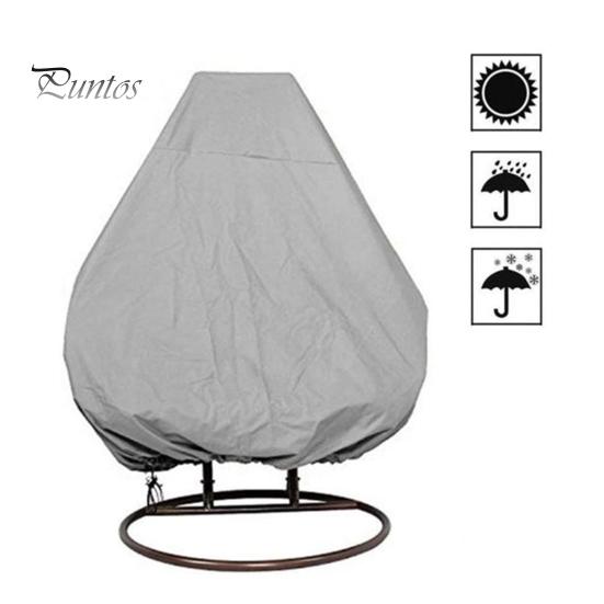 Чехол на кресло-яйцо для патио с застежкой-молнией, водонепроницаемый, устойчивый к УФ-излучению чехол на шнурке, устойчивый к атмосферным воздействиям, наружный плетеный чехол на кресло-качели в виде яйца