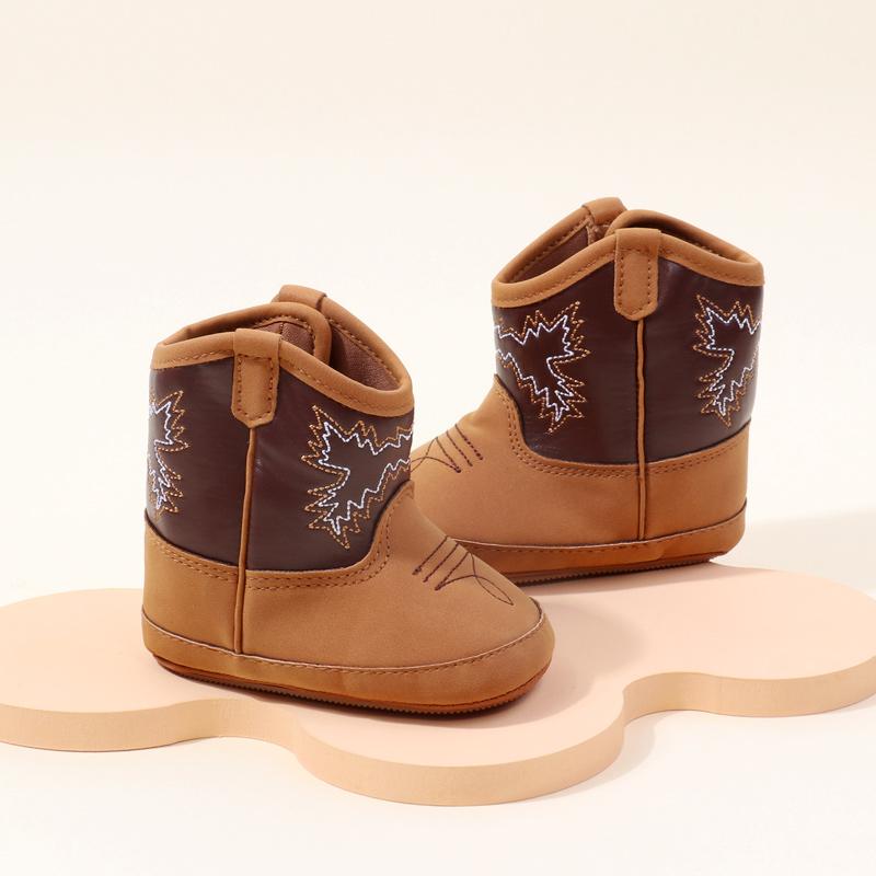 Baby Little Boots Soft PU and Cotton High Quality New Style Spring and Autumn Prewalking Shoes for Boys and Girls BHX3210