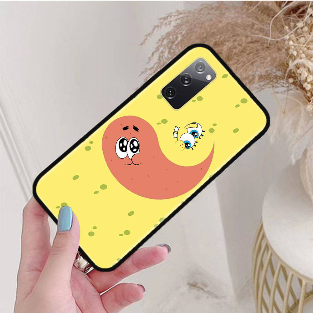 Черный чехол для OPPO Reno 8 6 5 4 Pro Plus Find X3 A17 A3 A31 A38 A40 A53 A54 A55 A74 A76 A78 A77 A80 A94 A95 A96 Lite S-40 Губка Боб