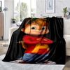 Alvin and the Chipmunks Theme Printed Blanket - Perfect for Couch, Bed, Travel & Outdoor Use | Machine Washable, Cozy & Durable.