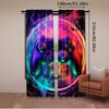 2Pcs Gamer Curtain For Teen Decor Games Gamepad Curtains Gaming Theme Curtains Suitable For Living Room Bedroom Kitchen And