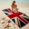 1Pc Union Jack Flag Beach Towel, Quick Dry, Multi-Use for Beach Pool Gym Yoga Home Travel, Christmas, Halloween, Xmas Gift M928151