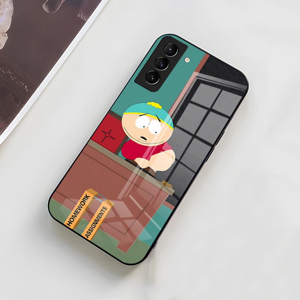 Смешной Чехол Для Телефона South Park S-South Для Samsung A56 A36 A26 A16 A15 A25 A35 A55 A14 A34 A24 A54 Стеклянный Чехол