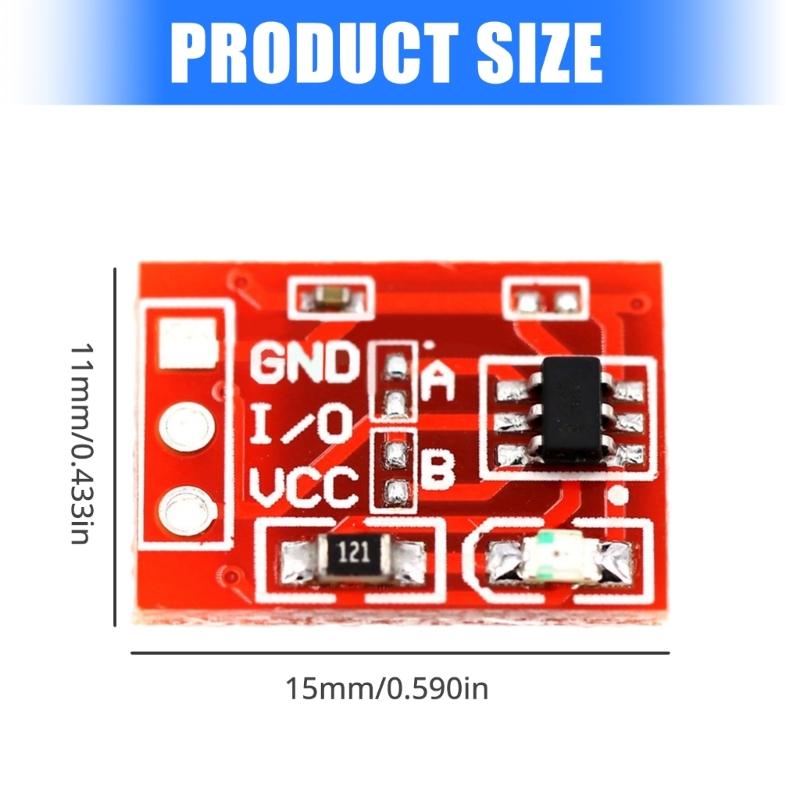 10 шт. Модуль емкостной кнопки переключения TTP223 с режимами самофиксации и моментального действия для DIY электронных устройств