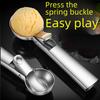 Stainless Steel Ice Cream & Watermelon Baller Scoop Spoon - Multi-Use Hot Milk Spoon & Ice Cream Tool.