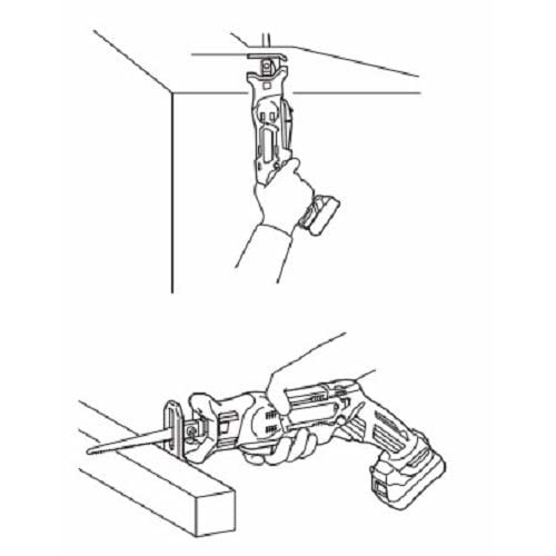 Сабельная пила Makita, аккумулятор 10,8 В JR104DSH 1,5 Ач, зарядное устройство, кейс в комплекте