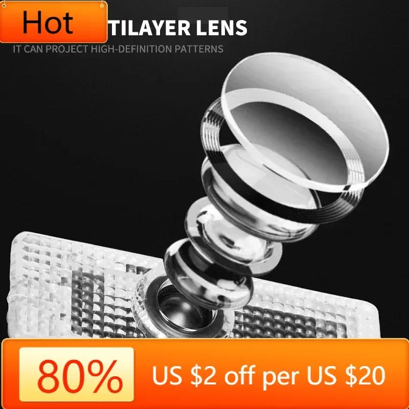 New Hots E60 E60 E93 E60 For BMW M X3 X5 X6  2pcs Car Door Welcome LED Projector Laser Logo Door Light For BMW 50th Anniversary
