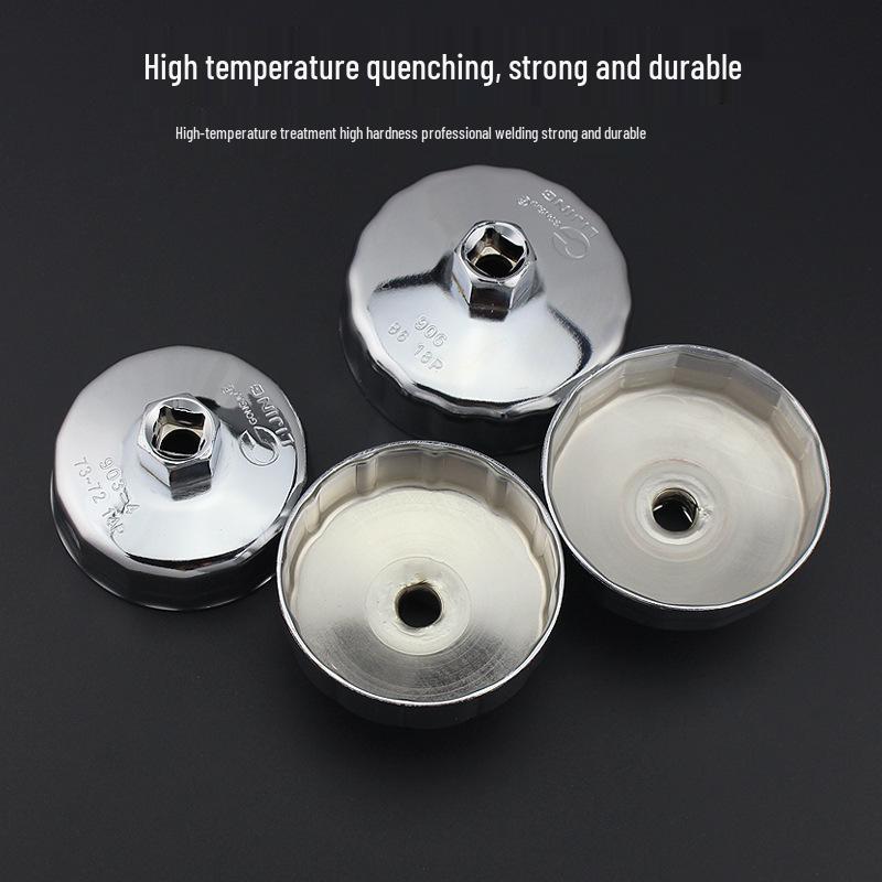 Steel Cap Type Oil Filter Wrench for Auto Maintenance