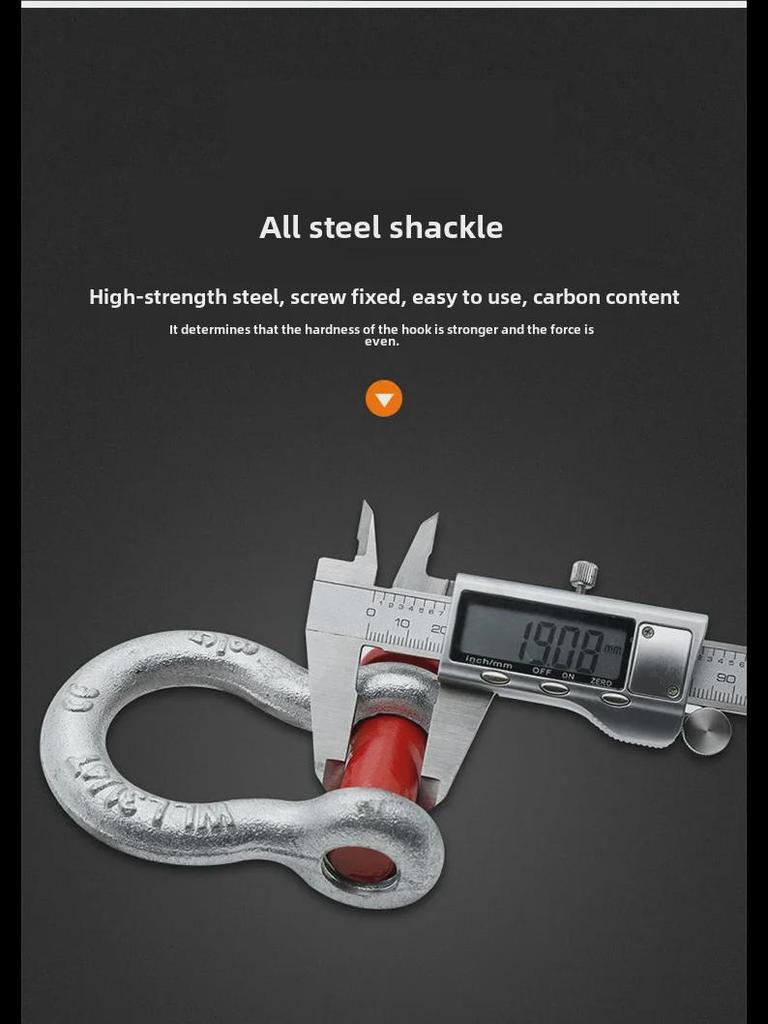 6-тонный внедорожный буксировочный трос: 5-метровый прочный нейлоновый трос для тяги и спасения с крюком для самостоятельных туров