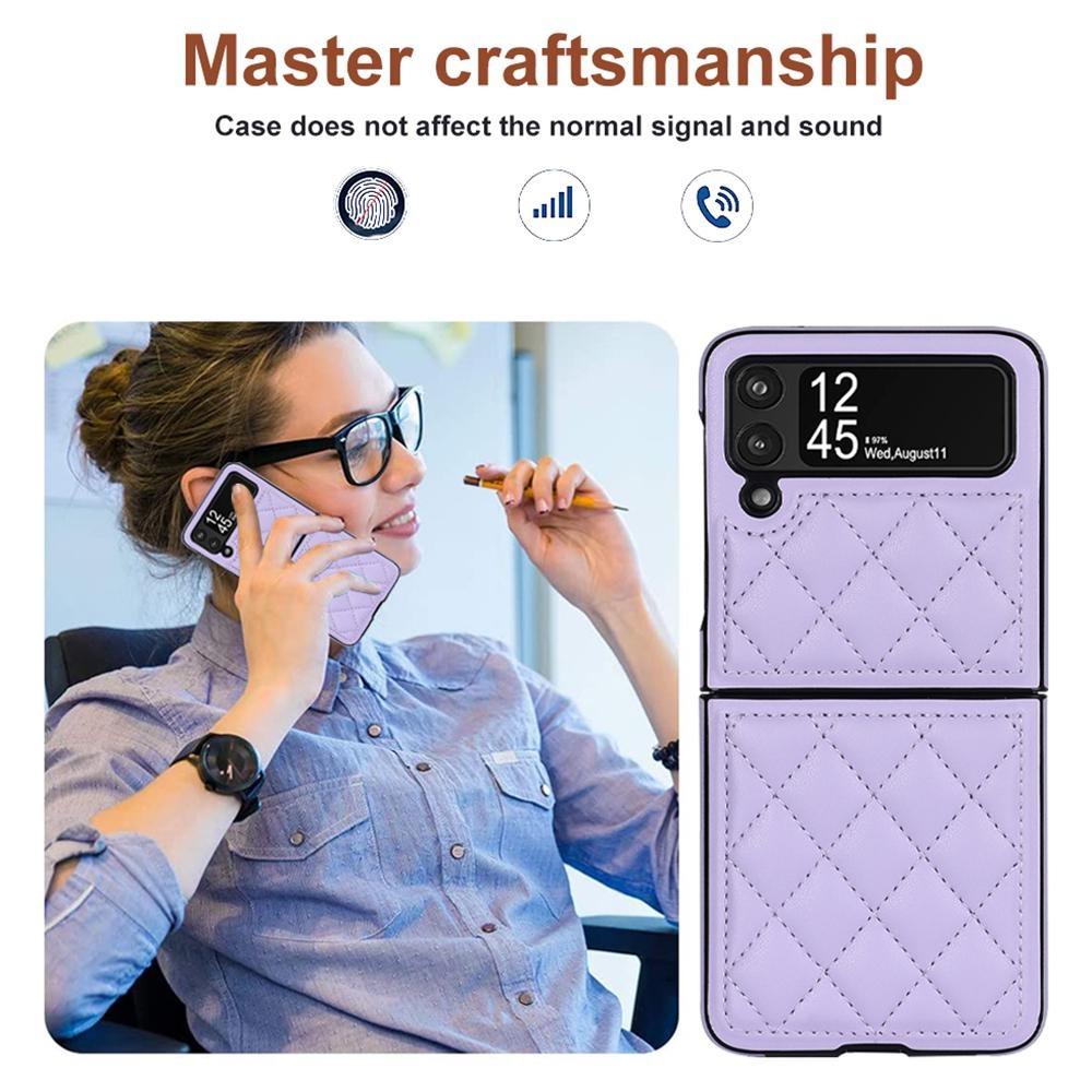 Роскошный кожаный чехол для телефона Samsung Galaxy Z Flip 5, чехол Z Flip 4, чехол Z Flip 3 Galaxy, защитный чехол со складным экраном