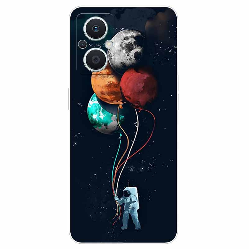 Мягкий чехол для Reno8 Lite Чехол с принтом ТПУ Силиконовый Прозрачный Funda Чехлы для OPPO Reno 8 Lite 5G Чехол Reno8Lite Тонкий Пейзаж Кошка