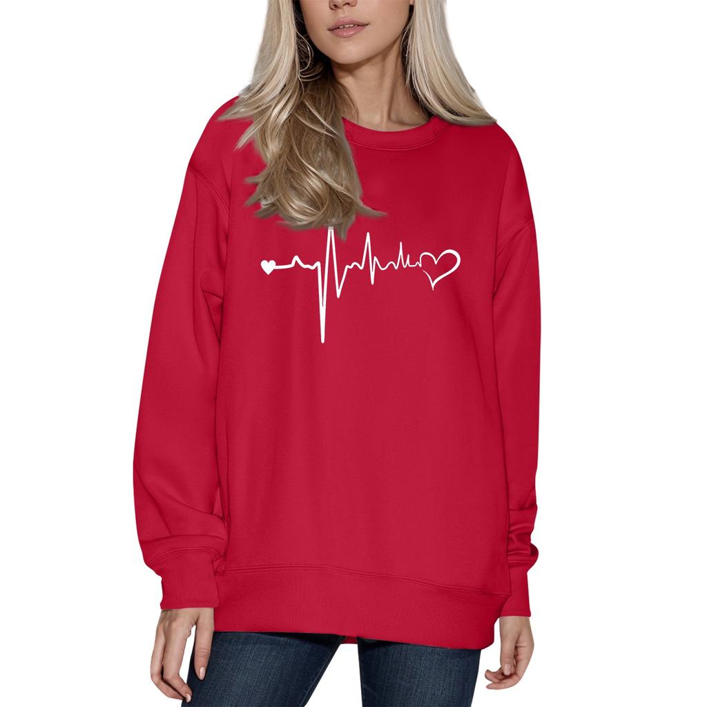 Женский модный принтованный свитер с длинным рукавом и круглым вырезом