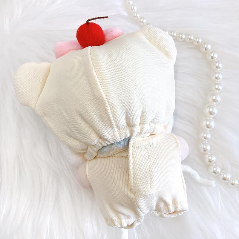 Kigurumi Cap & Clothes Set [for 10cm] White, Plush Clothes, Kigurumi Accessories, Otaku Activities, Doll Mascot, Kpopdoll Costume [Used]