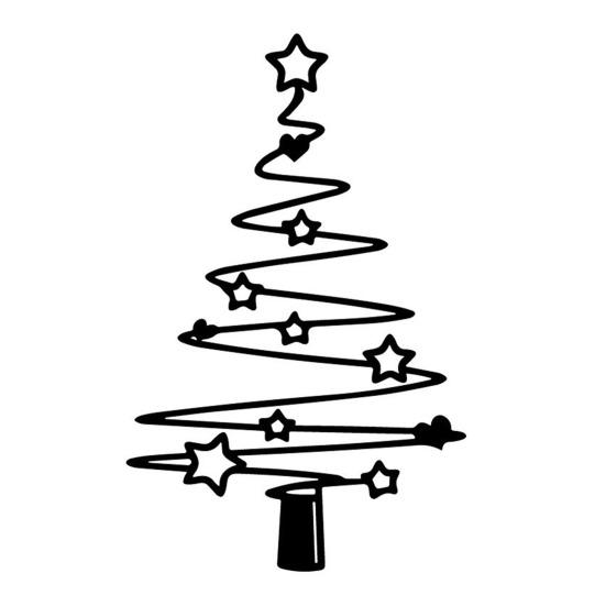 Металлическое Рождественское Дерево Настенное Украшение Современный Минималистичный Черный Абстрактное Дерево Настенное Искусство Дом Офис Гостиная Спальня Настенный Подвесной Орнамент