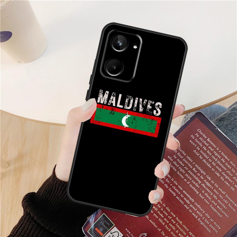 Чехол-карта Мальдивы для Realme GT 7 Pro GT 6T 6 5 C55 C53 C51 C21Y C25S C61 C67 C75 10 11 12 13 14 Pro Plus