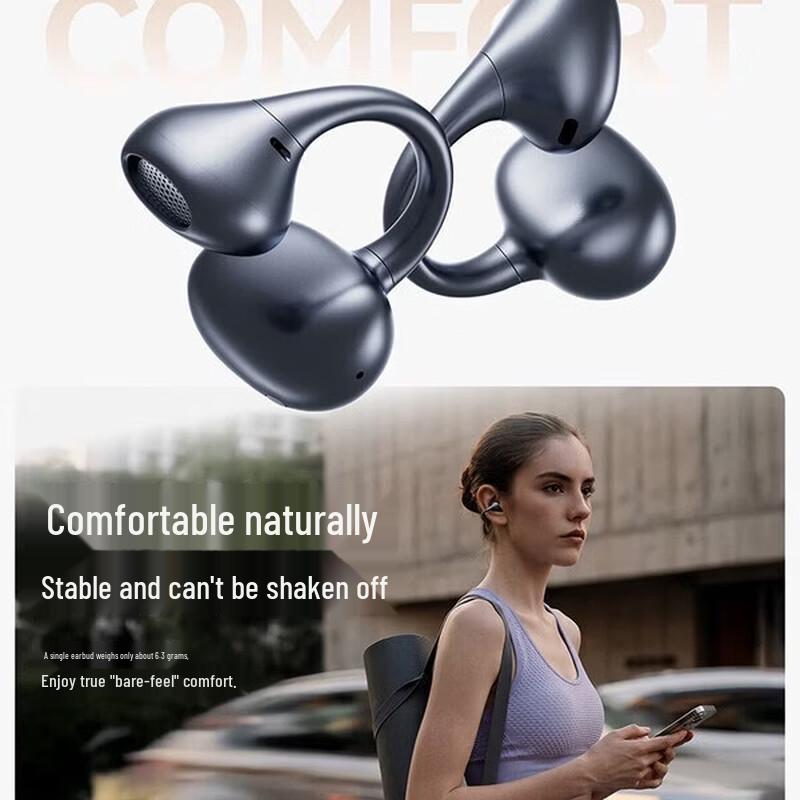 SANAG Bluetooth-наушники с зажимом на ухо, с ANC и переводчиком