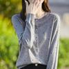 Heavy Industry Hot Diamond Worsted Wool Crew Neck Knitted Cardigan Spring And Summer New Loose Temperament Versatile Top Women