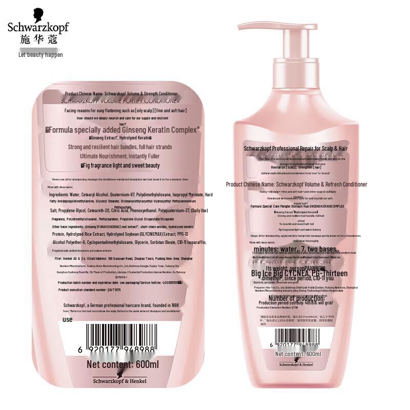 Schwarzkopf Кондиционер для волос, придающий объем и укрепляющий