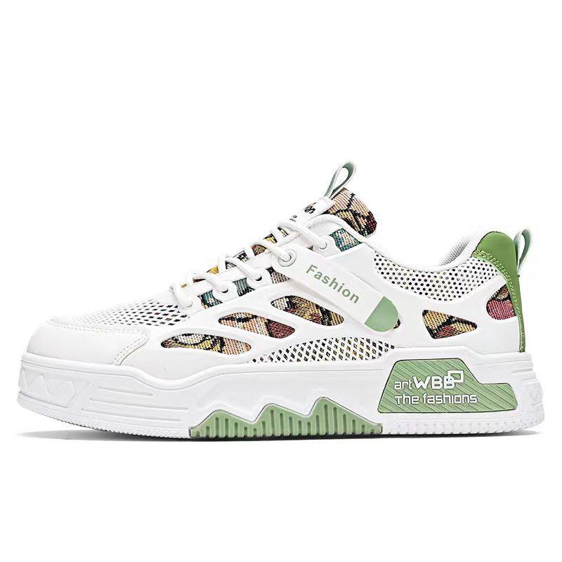 Весенние мужские кроссовки 2025 года, дышащие, для скейтборда, удобные повседневные кроссовки на платформе, мужская обувь для тенниса