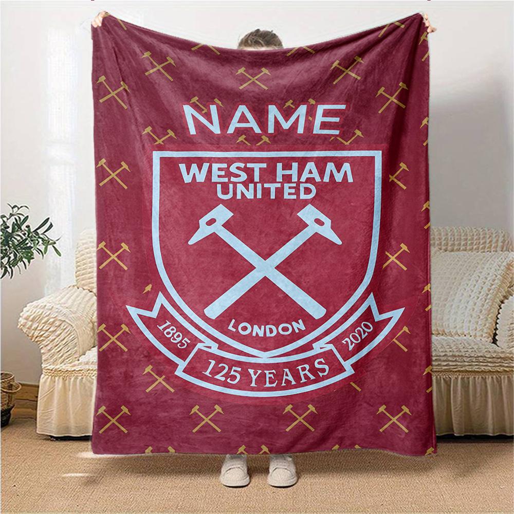 Custom Name Atletico Madrid Crest blanket for Couch & Bed, Plush Cozy Fuzzy Blanket Super Soft & Warm Blankets for Fall and Winter. 0908250