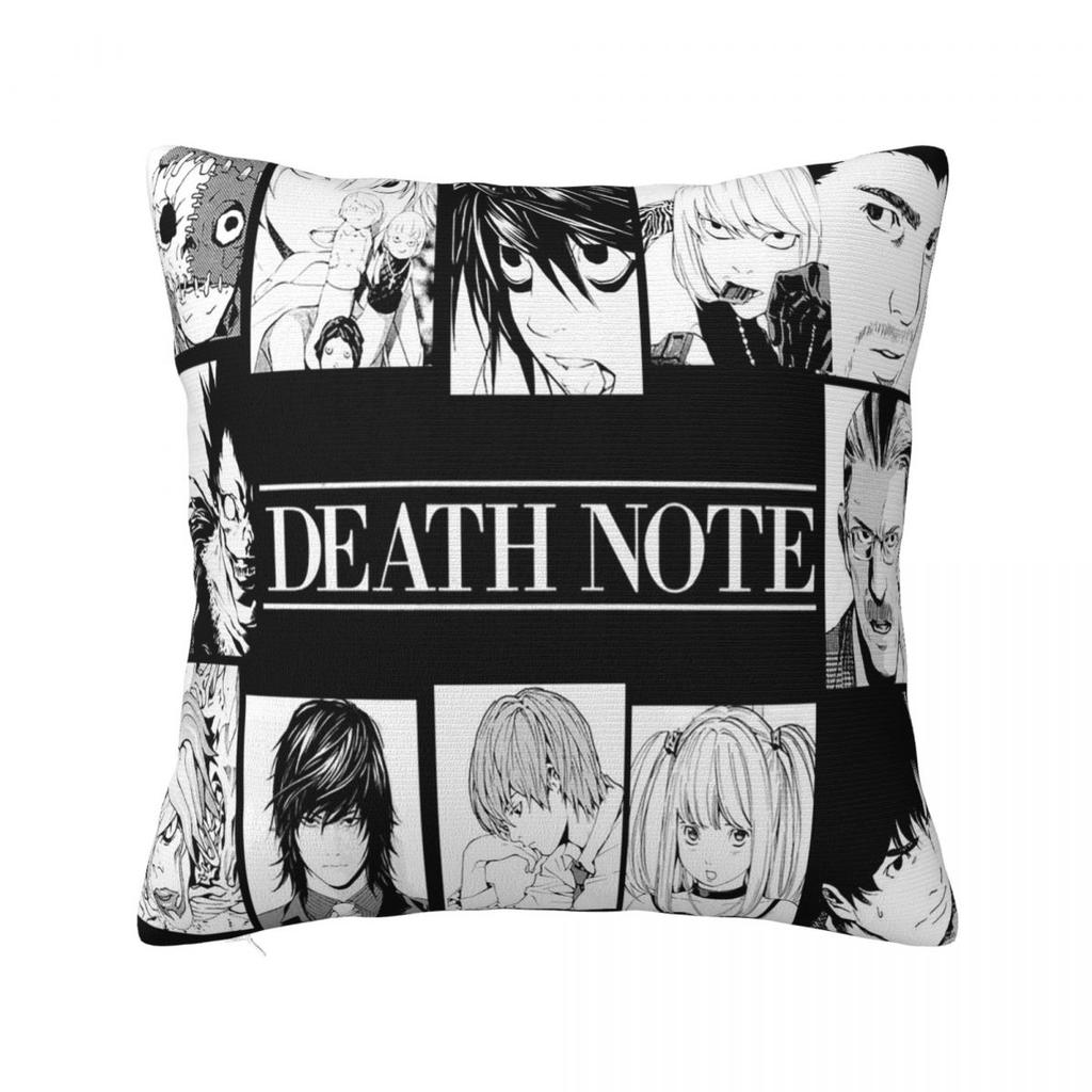 Girl And Dead Pillow Case Anime Death Note Japan Manga Cushion Covers Funny Decor Pillowcover for Living Room