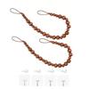 2Pcs Minimalist Bead Curtain Buckles Farmhouse Style Curtain Tie Rope  Drapes Binding