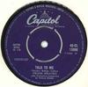 7inch Record FRANK SINATRA - Talk To Me / They Came To Cordura 45CL15086 Capitol Records 1959 UK Pop Used