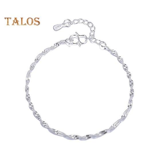 Women Bracelet Twisted Water Wave Adjustable with Extended Length Polished Lightweight Wrist Jewelry Anniversary Gift Lightweight Bangle