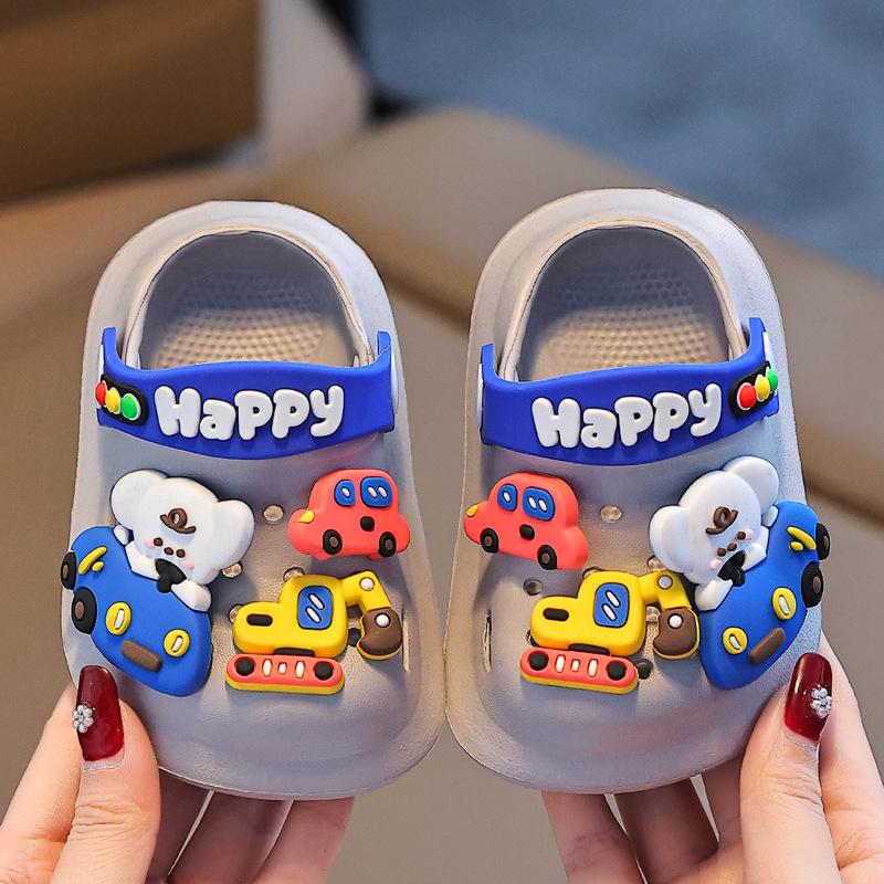Summer Girls Closed Toe Clogs Soft Non Slip Indoor Sandals For Toddlers Babies Cute Cartoon Design Lightweight Comfortable