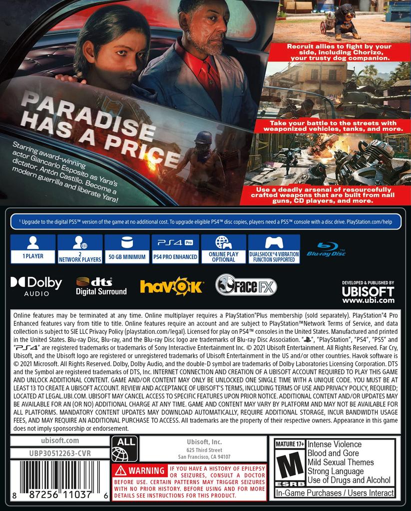 Фар Край 6 (Импортная версия Северная Америка) - PS4