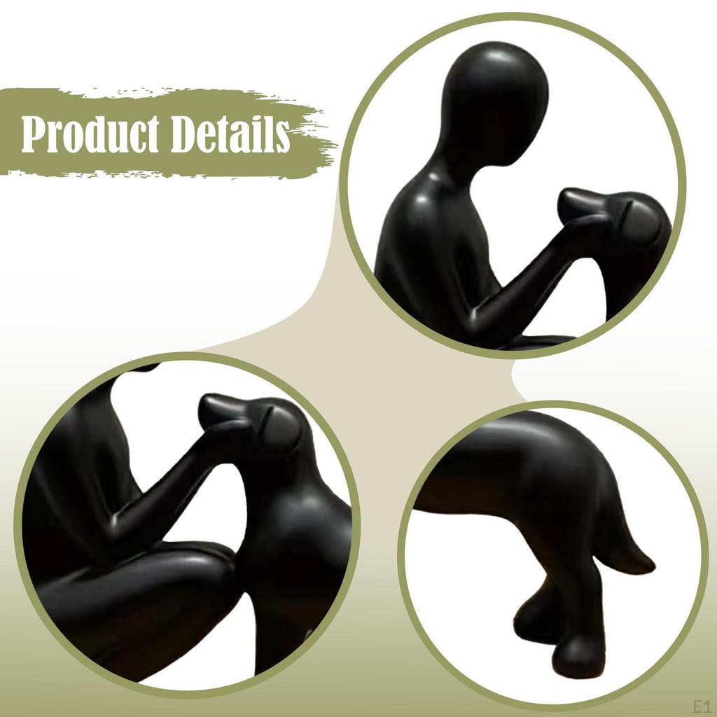 Статуэтка Мужчина и Собака Любовник Дружба Минималистичная Коллекция Ремесел Скульптура Украшение для