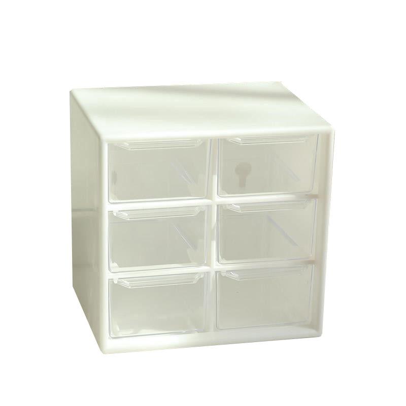 Прозрачный органайзер для украшений и аксессуаров для волос из девяти сеток для хранения на рабочем столе