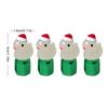4Pcs Christmas Duck Glow in The Dark Tire Valve Caps Auto Tire Valve Stem Caps Tire Air Valve Caps for Cars Motorcycles Bicycles