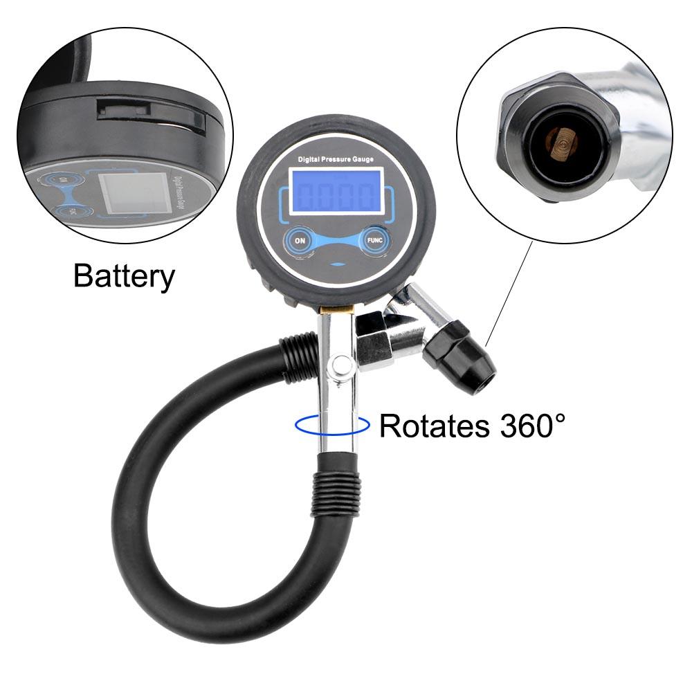 Tester Monitoring System Auto Tire Pressure Gauge High Precision LCD Display Tire Repair Tools Digital Tire Tester