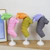 Хлопковое пальто для собаки с медвежьими ушками, на четыре лапы, зимняя теплая одежда для питомца, для собак мелких пород, наряд для холодной погоды